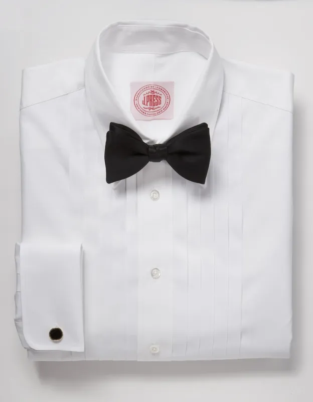 Pleated Front Straight Collar Formal Shirt sold by J. Press