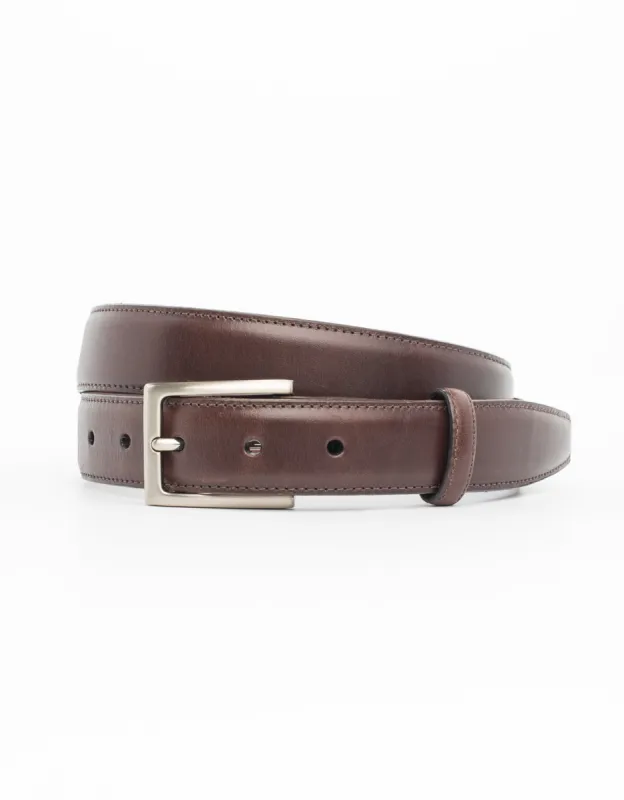 Italian Leather Belt - Nickel Buckle sold by J. Press