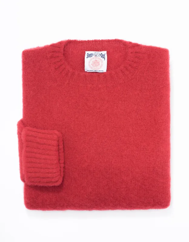 SHAGGY DOG SWEATER RED - CLASSIC FIT sold by J. Press