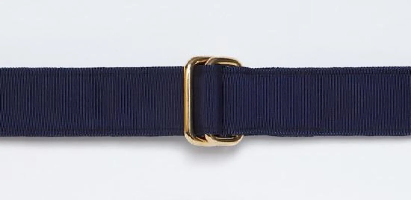 Made-in-USA Solid Navy Grosgrain Ribbon Belt sold by J. Press