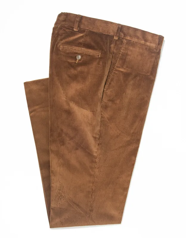 Made-in-USA Whiskey Wide Wale British Corduroy Pant sold by J. Press