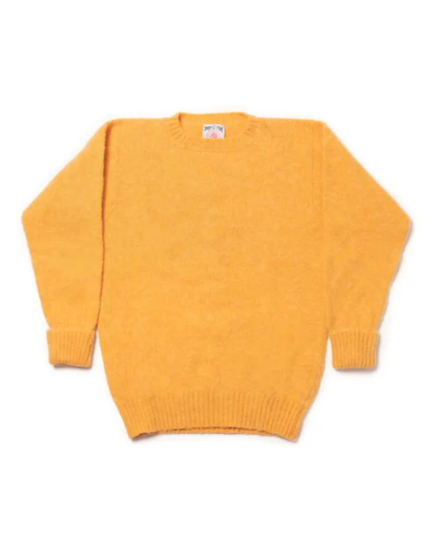 Made-in-Scotland Yellow Shaggy Dog Sweater - Classic Fit sold by J. Press