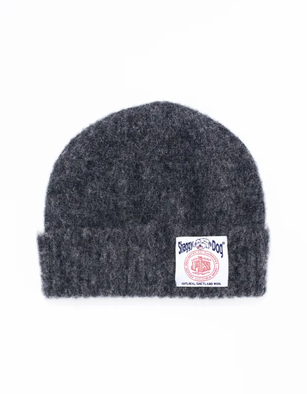 SHAGGY DOG CUFFED HAT - CHARCOAL sold by J. Press