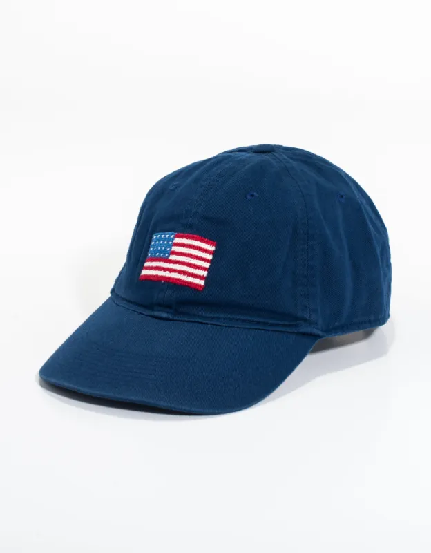 US Flag Needlepoint Hat sold by J. Press