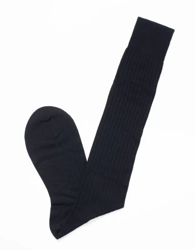 Made-in-England Over-the-Calf Merino Wool Socks sold by J. Press