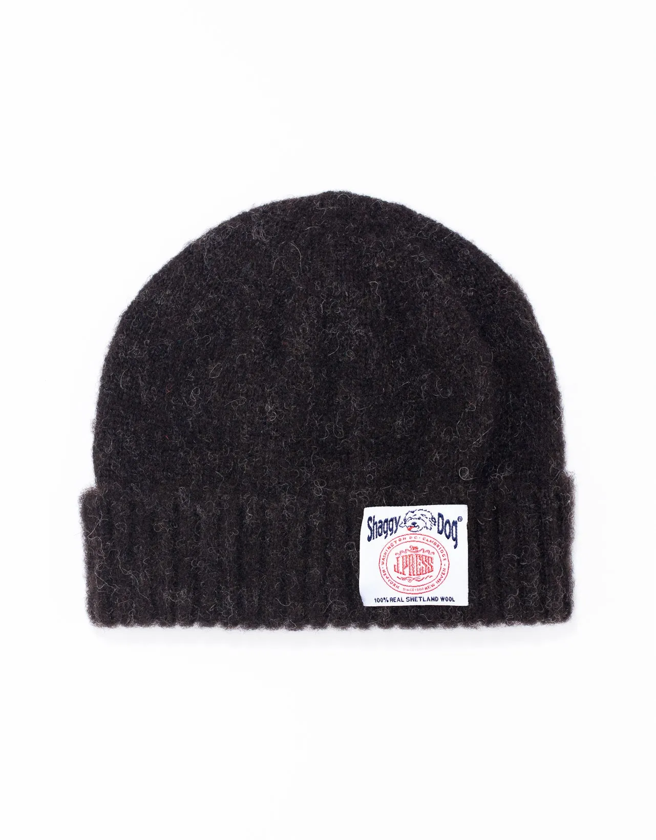 Made-in-Scotland Black Shaggy Dog Beanie sold by J. Press