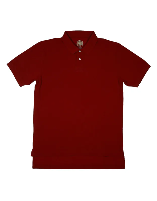 Pique Solid Polo sold by J. Press