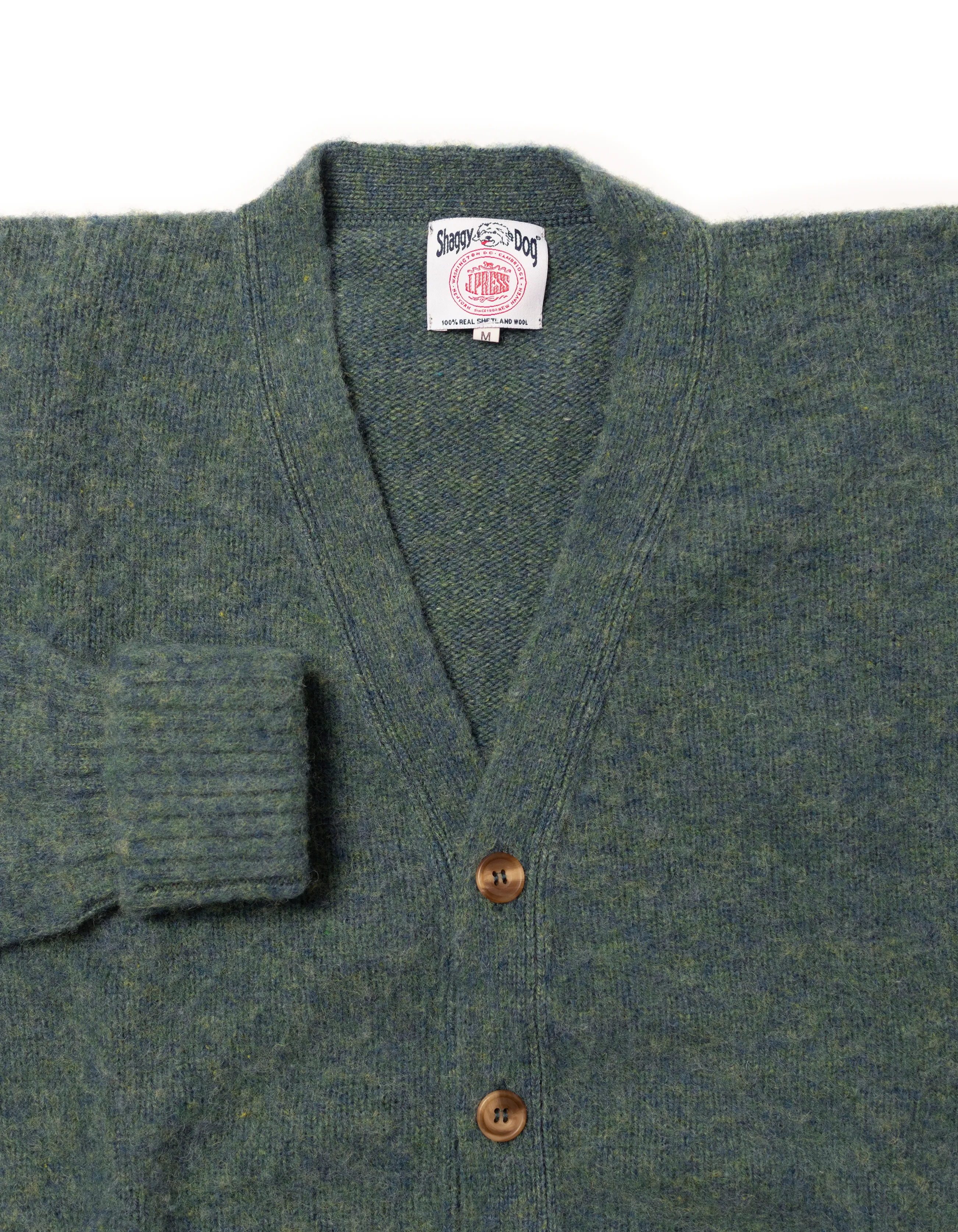 Made-in-Scotland Lovat Shaggy Dog Cardigan Sweater - Classic Fit sold by J. Press product image thumbnail 2