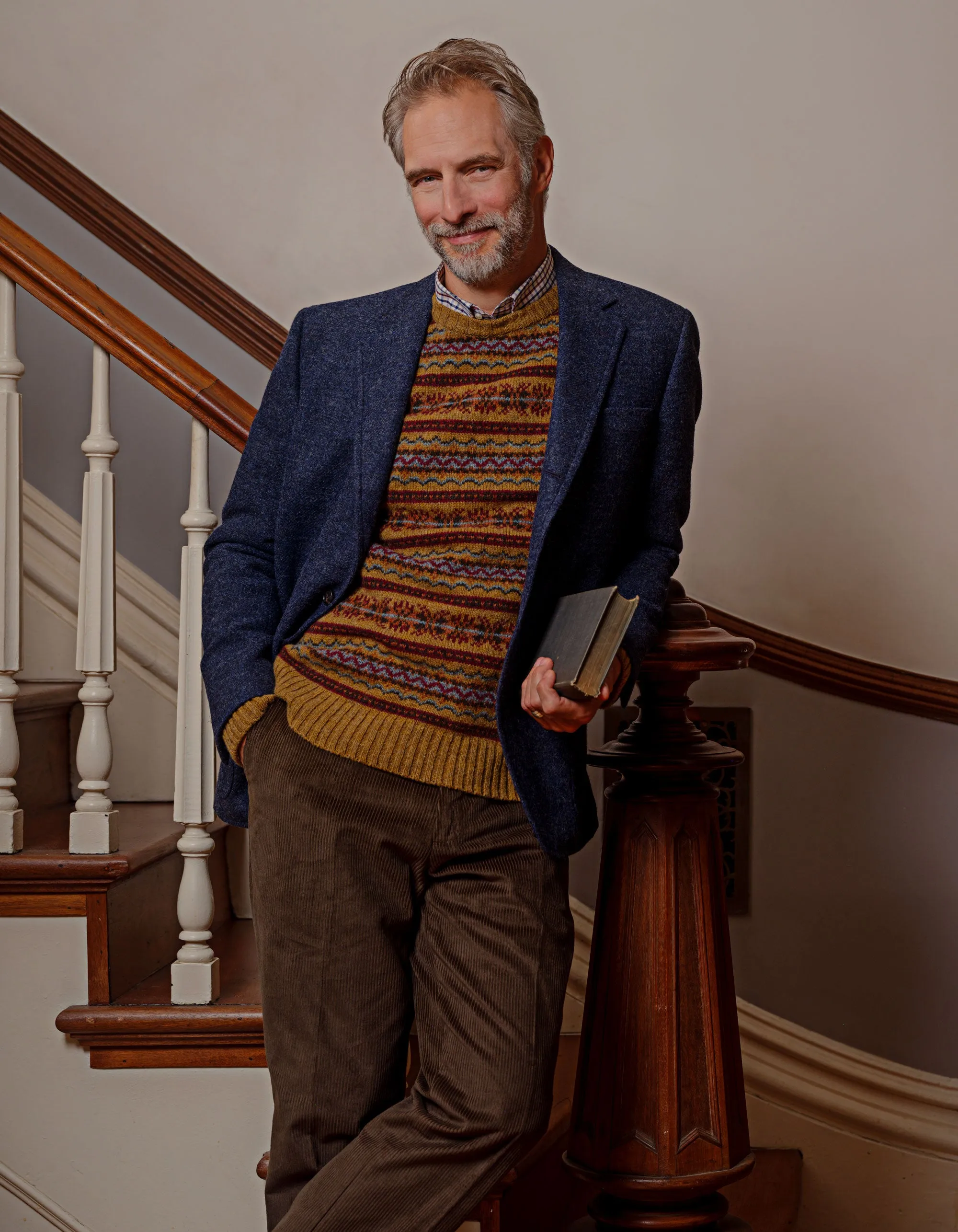 Made-in-USA Chestnut Wide Wale British Corduroy Pant sold by J. Press product image thumbnail 2