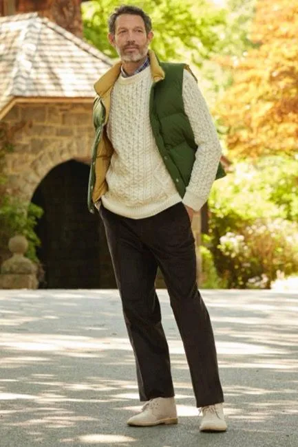 CREW NECK ARAN CABLE SWEATER - NATURAL sold by J. Press product image thumbnail 2