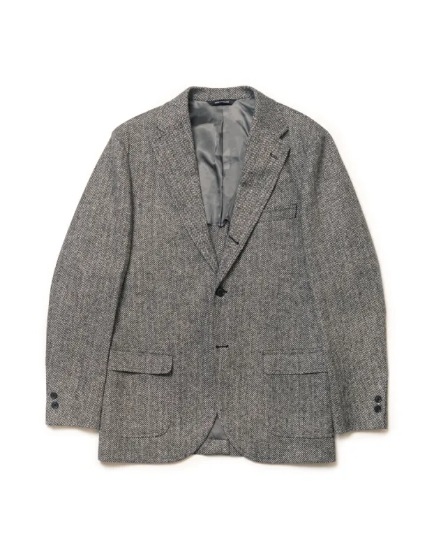BLACK WHITE HERRINGBONE SPORT COAT sold by J. Press