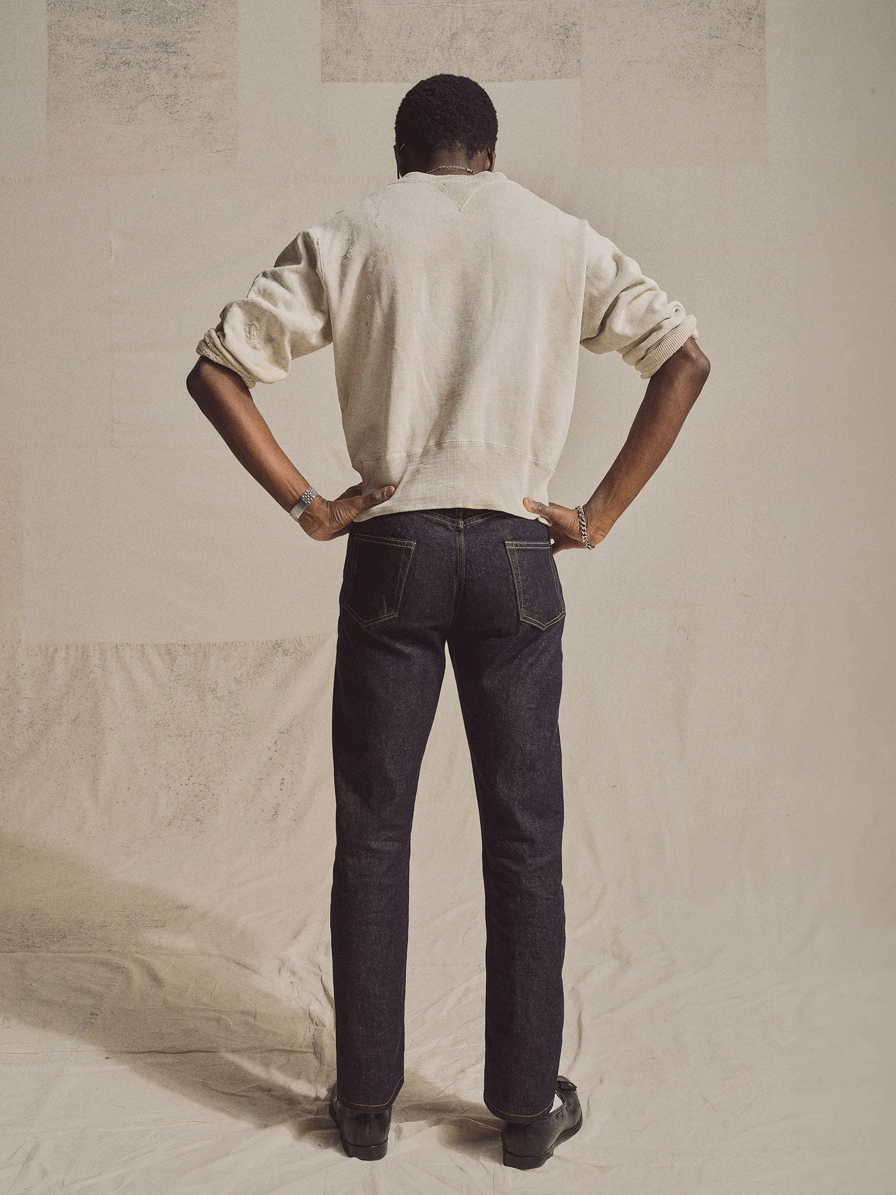Made-in-USA Blue 5-Pocket Japanese Denim Jeans sold by J. Press product image thumbnail 3