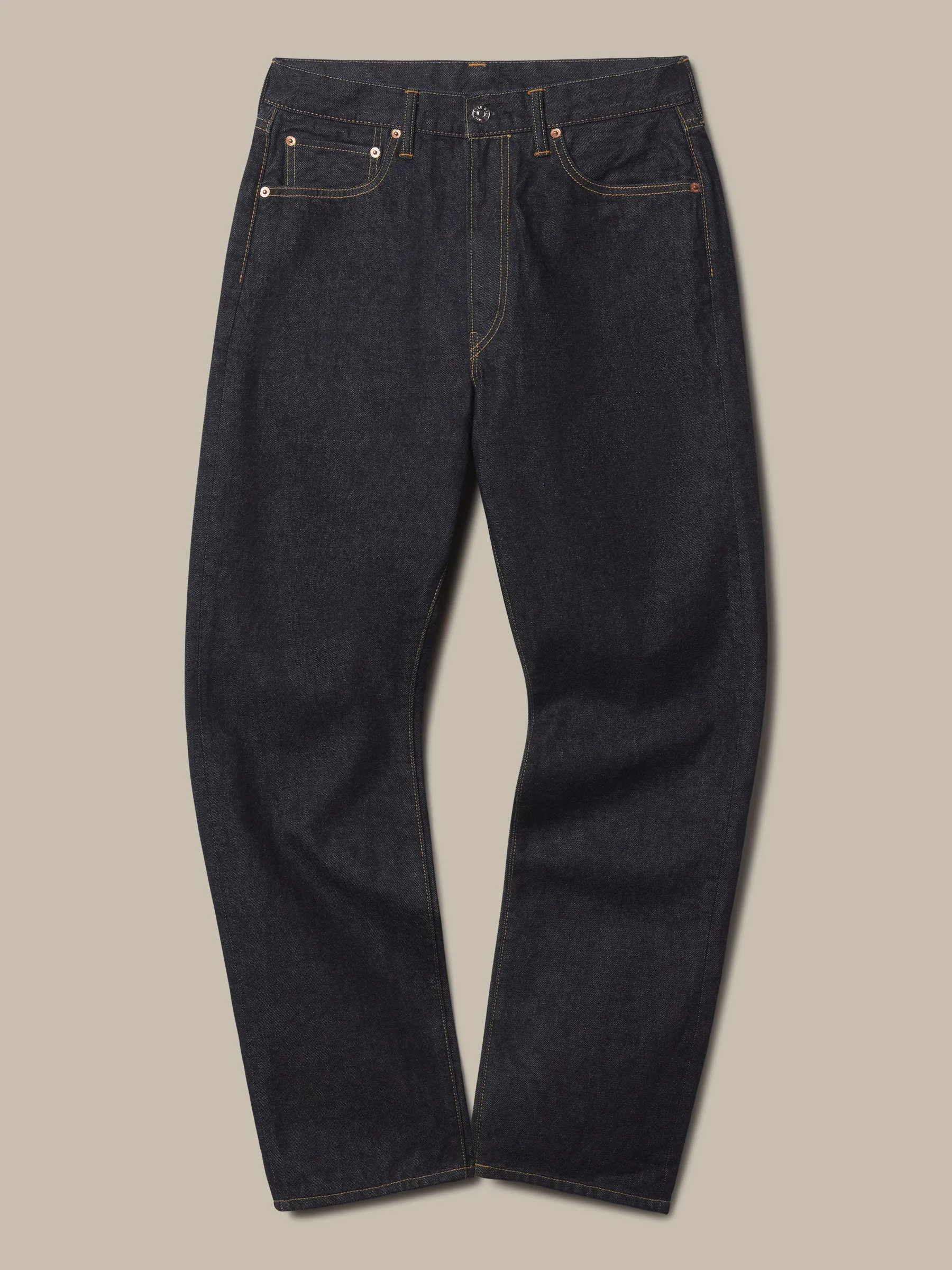 Made-in-USA Blue 5-Pocket Japanese Denim Jeans sold by J. Press