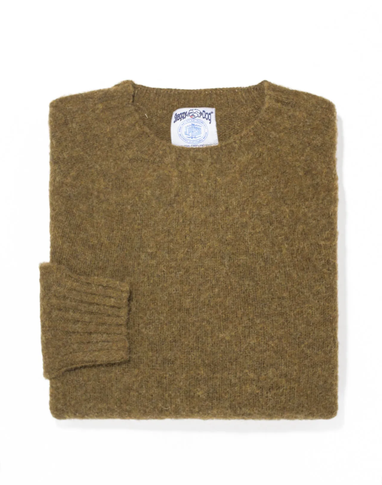 SHAGGY DOG SWEATER OLIVE - TRIM FIT sold by J. Press