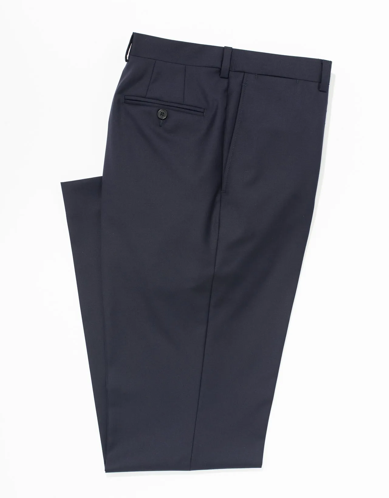 NAVY WOOL TWILL TROUSERS - CLASSIC FIT sold by J. Press