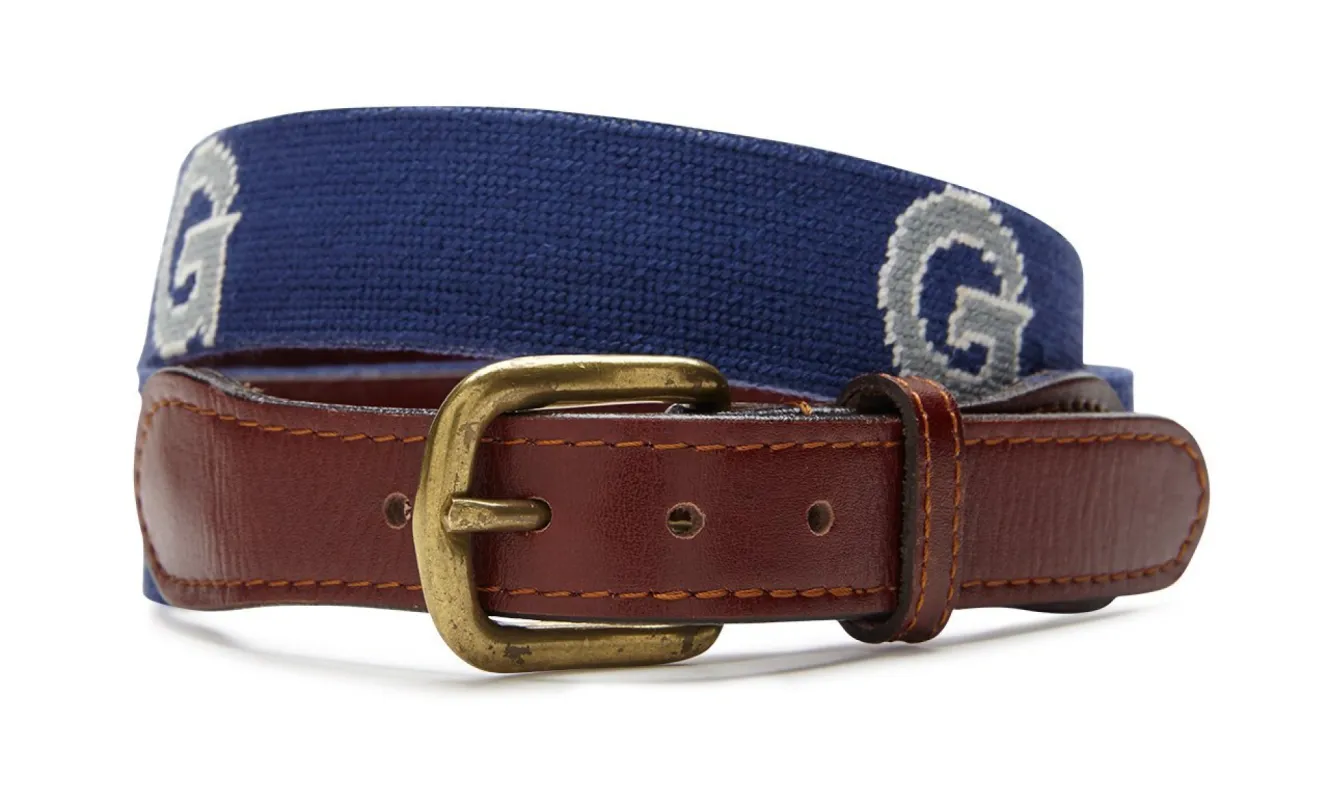 Georgetown University Needlepoint Belt sold by J. Press