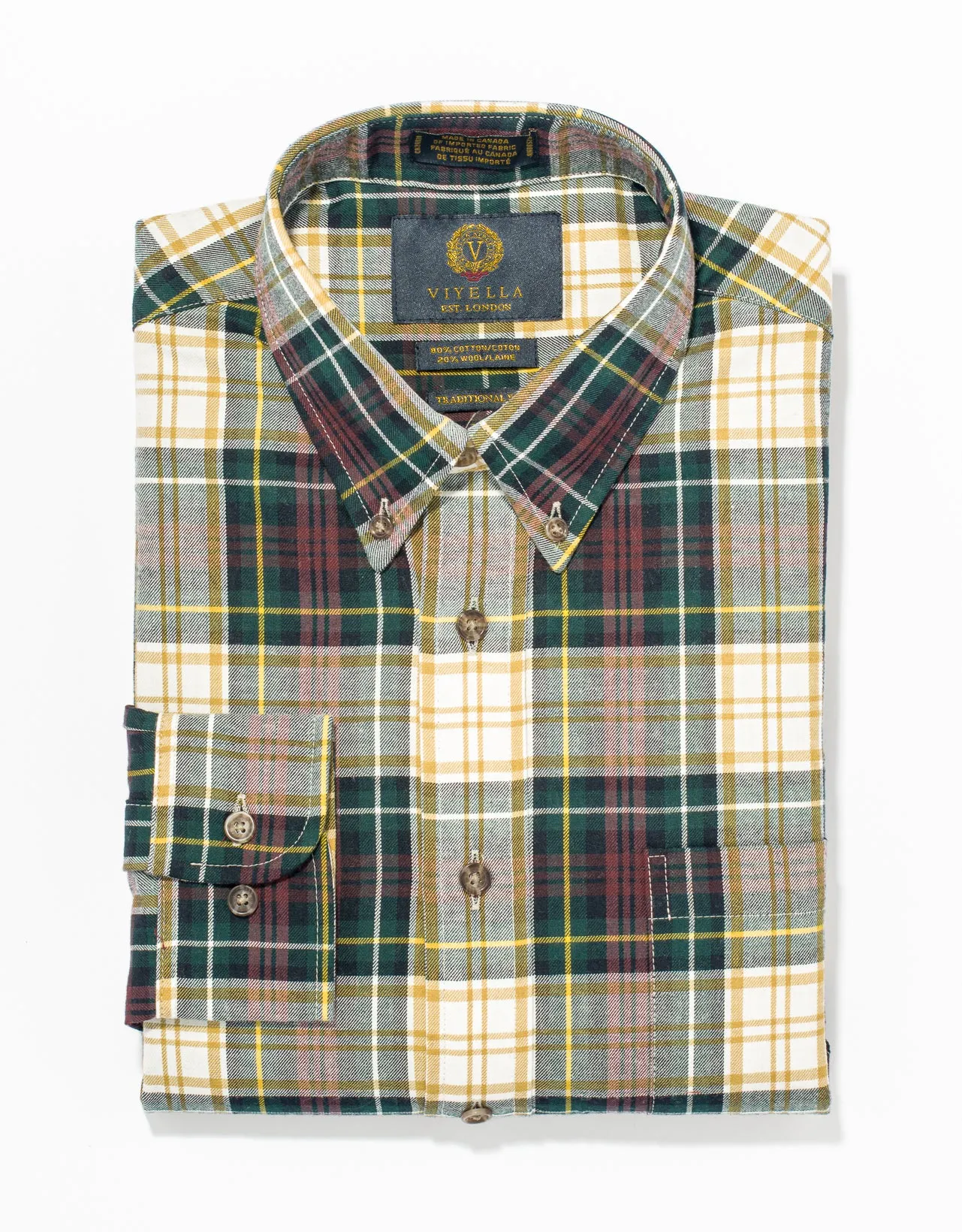 VIYELLA GREEN/RED/WHITE/YELLOW PLAID sold by J. Press