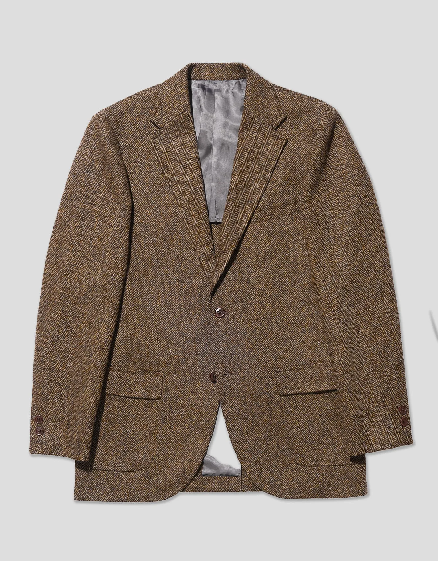 BROWN/OLIVE HERRINGBONE SPORT COAT sold by J. Press