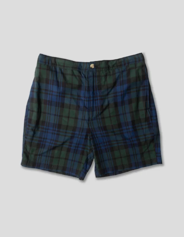 BLACK WATCH MADRAS SWIM TRUNKS sold by J. Press