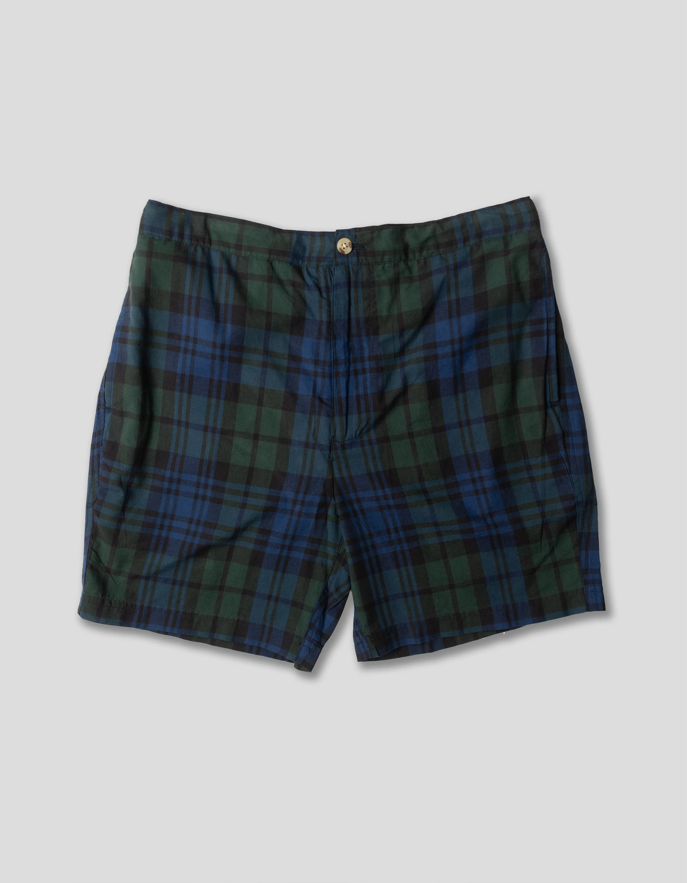 BLACK WATCH MADRAS SWIM TRUNKS sold by J. Press
