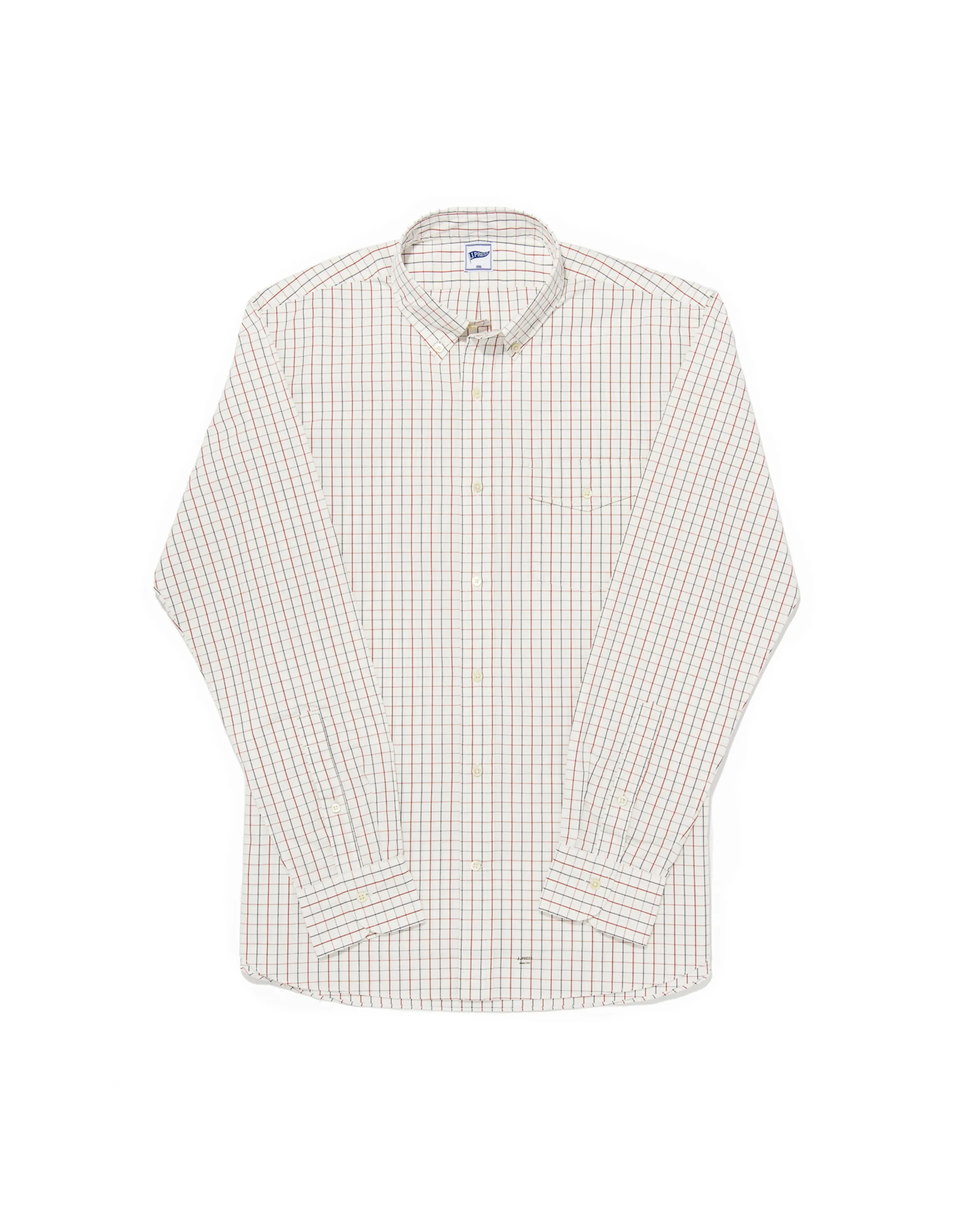 CREAM MINI CHECK SHIRT - TRIM FIT sold by J. Press