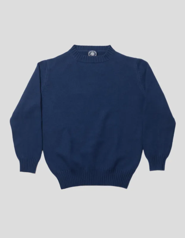NAVY CASHMERE CHUNKY CREW NECK sold by J. Press