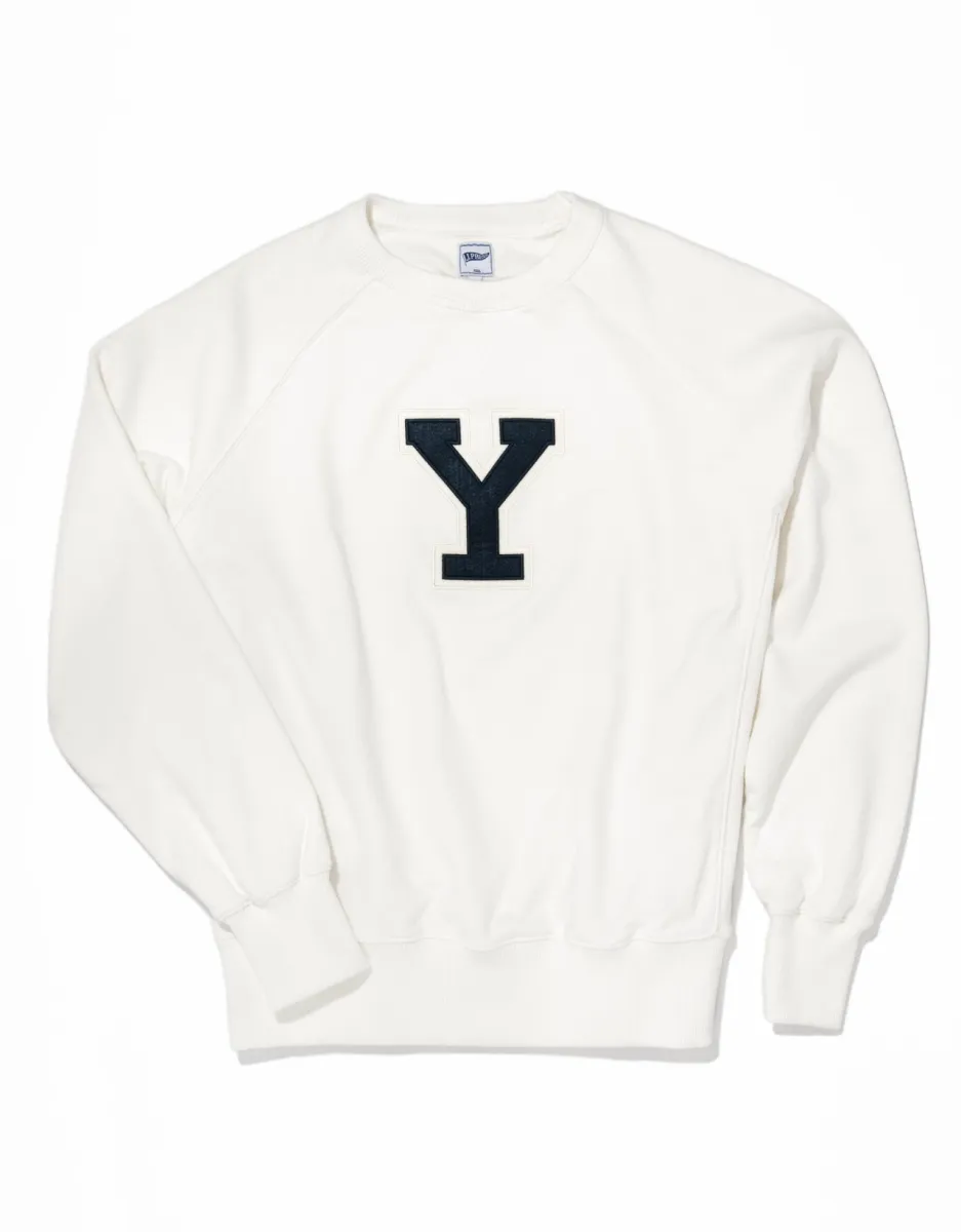 YALE "Y" SWEATSHIRT - WHITE - TRIM FIT sold by J. Press