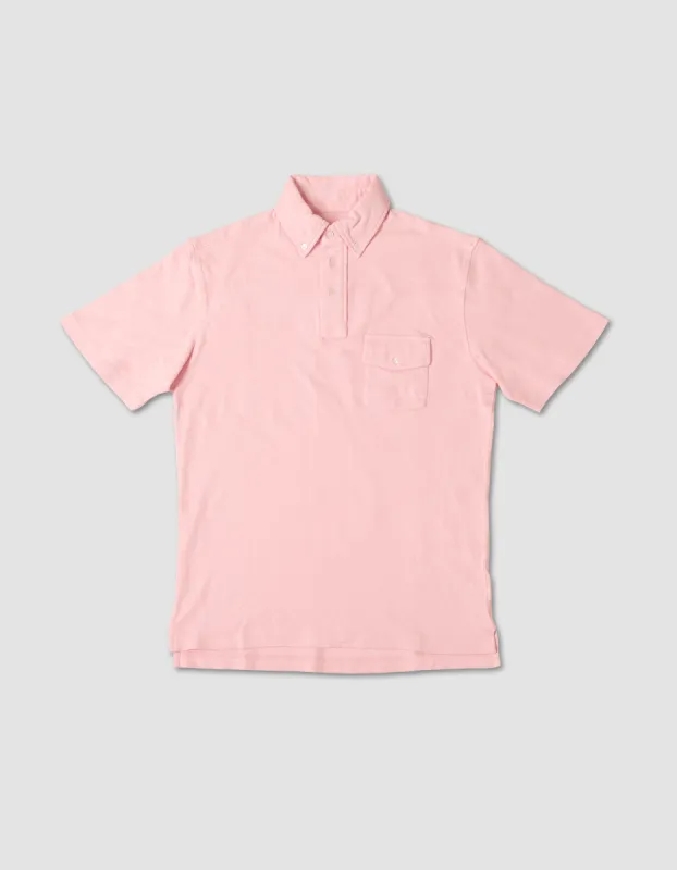Pink Button Down Collar Polo Shirt sold by J. Press