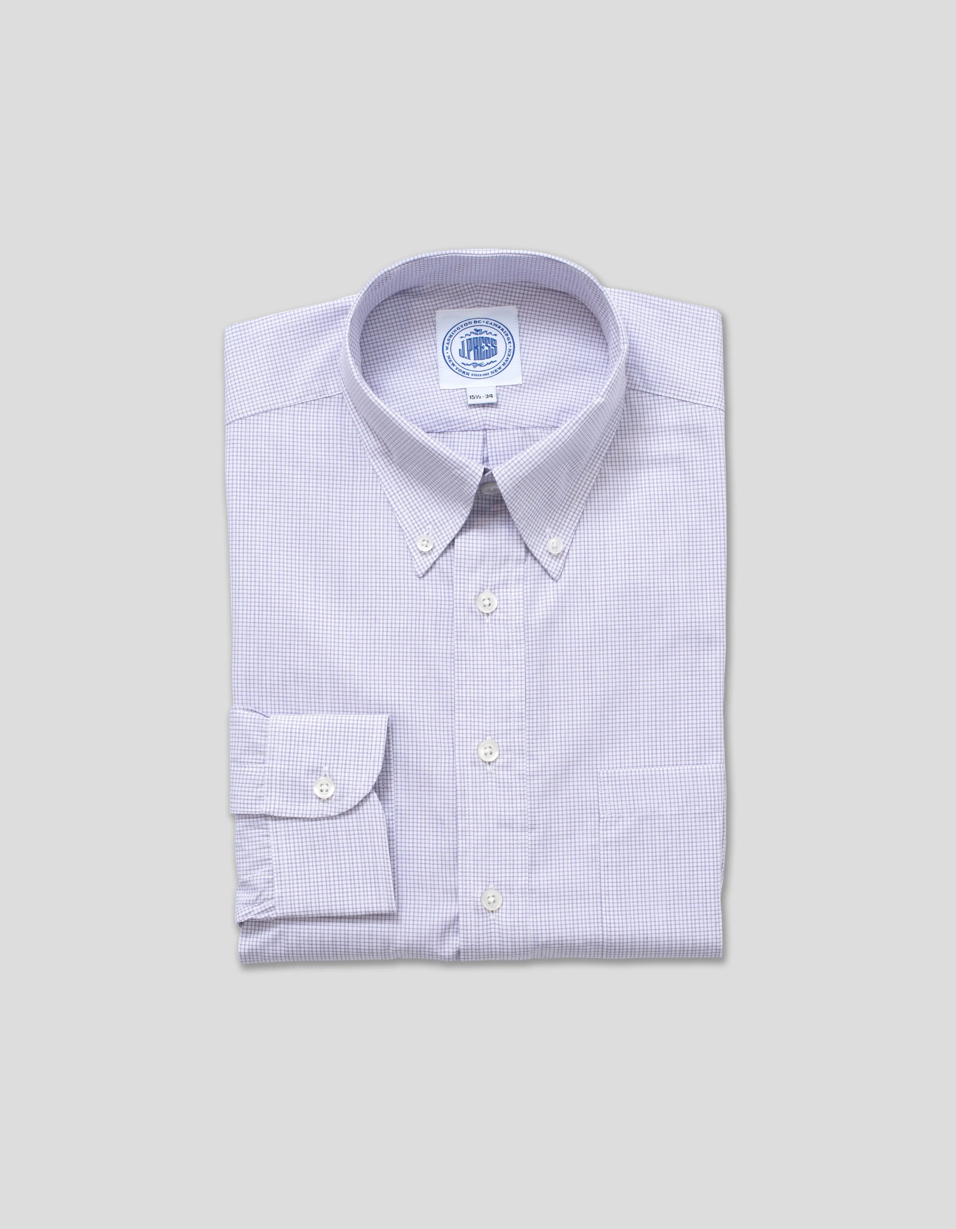 Mini Tattersall Dress Shirt - Classic Fit sold by J. Press