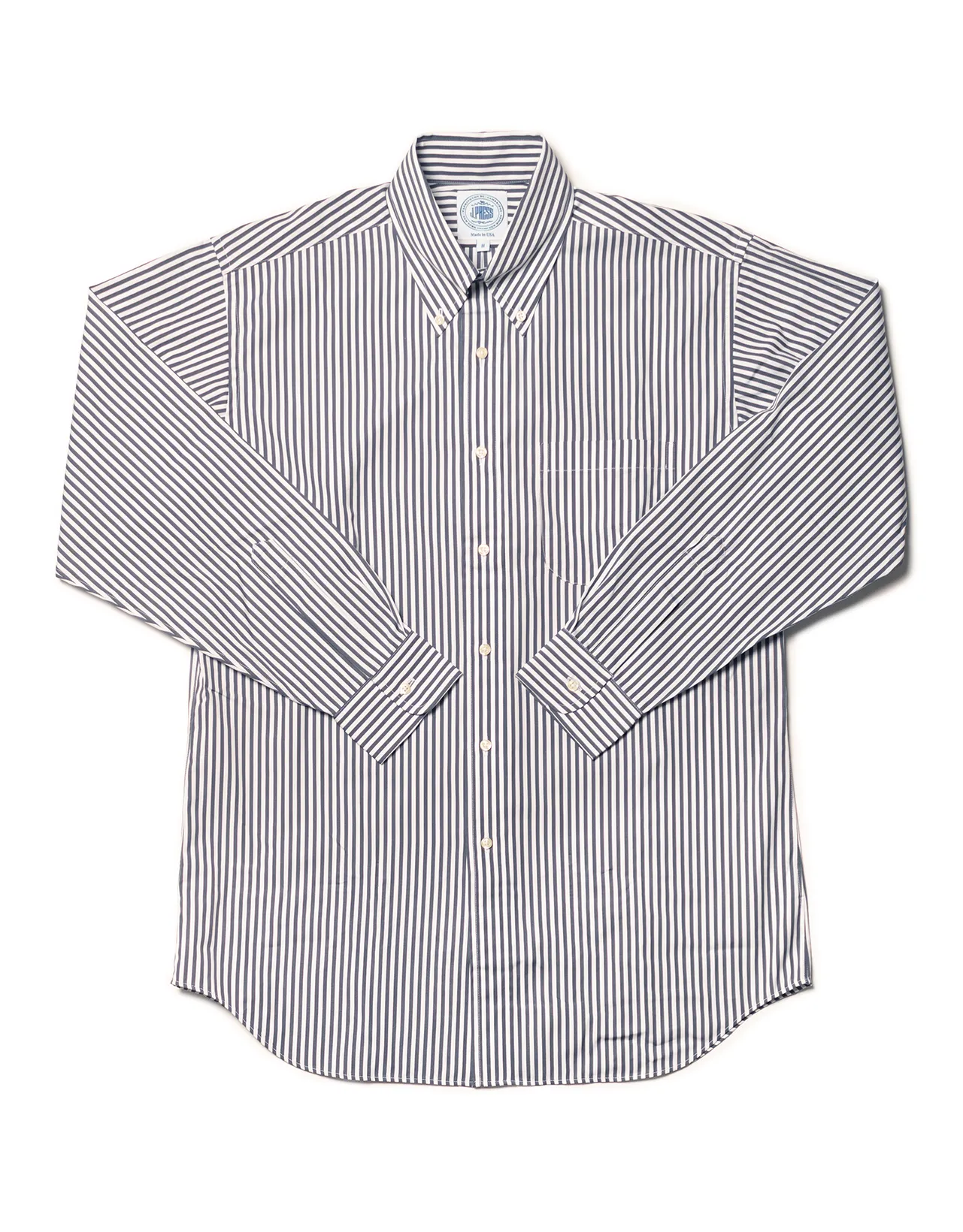 GREY BOLD STRIPE SPORT SHIRT sold by J. Press