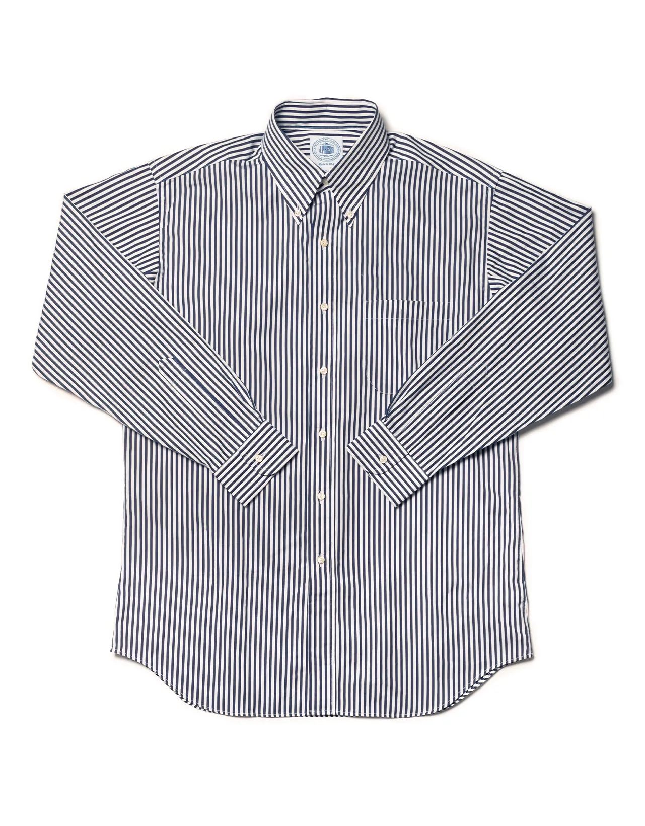 NAVY BOLD STRIPE SPORT SHIRT sold by J. Press
