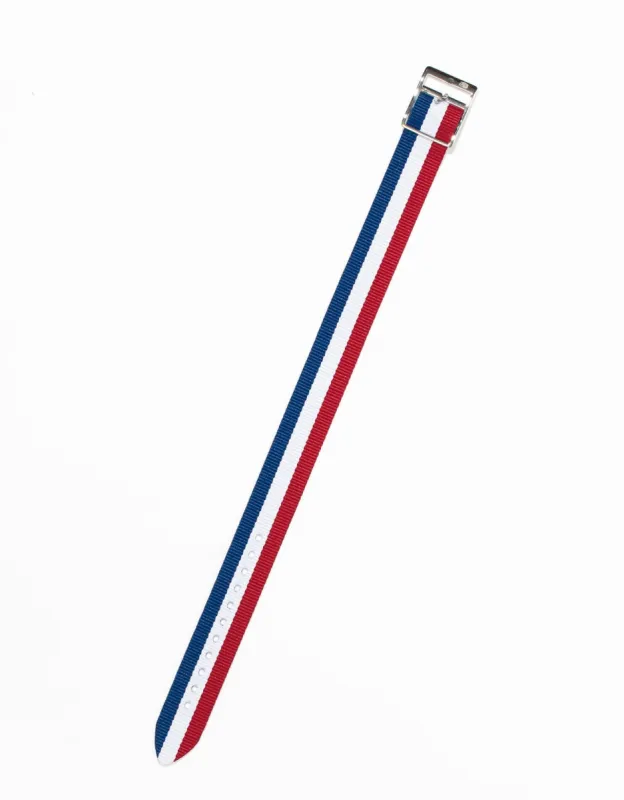 18MM WATCHBAND RED/WHITE/BLUE sold by J. Press