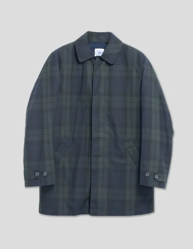 Made-in-England Blackwatch Tartan Mayfair Rain Coat sold by J. Press