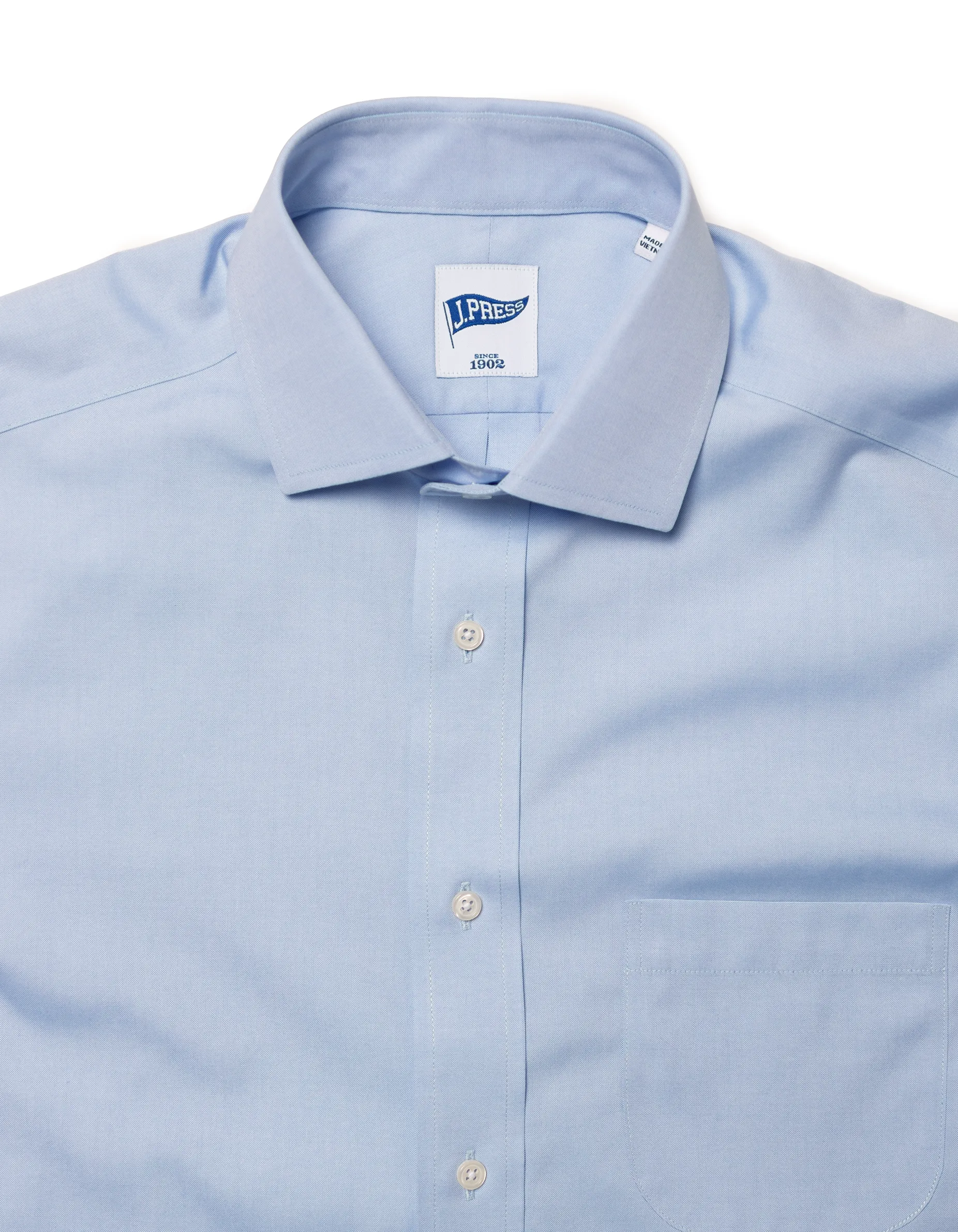 Pinpoint Oxford Spread Collar Shirt - Trim Fit sold by J. Press product image thumbnail 2