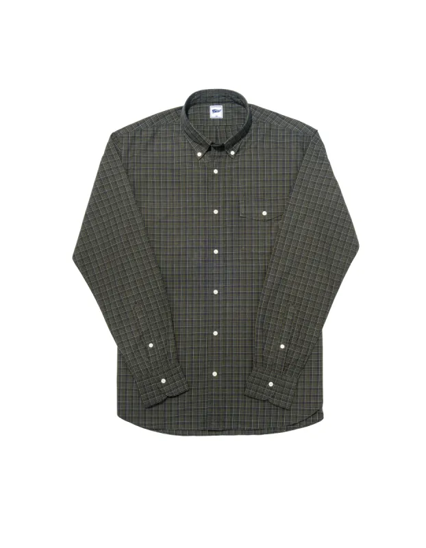 GREEN/NAVY MINI CHECK SHIRT sold by J. Press
