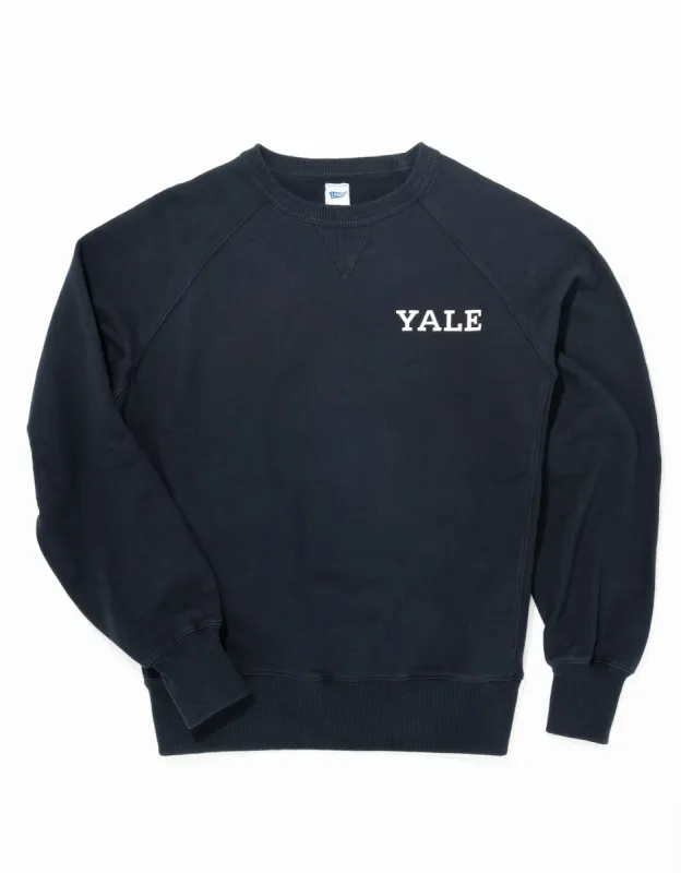 YALE BLOCK SPELLOUT SWEATSHIRT - NAVY - TRIM FIT sold by J. Press