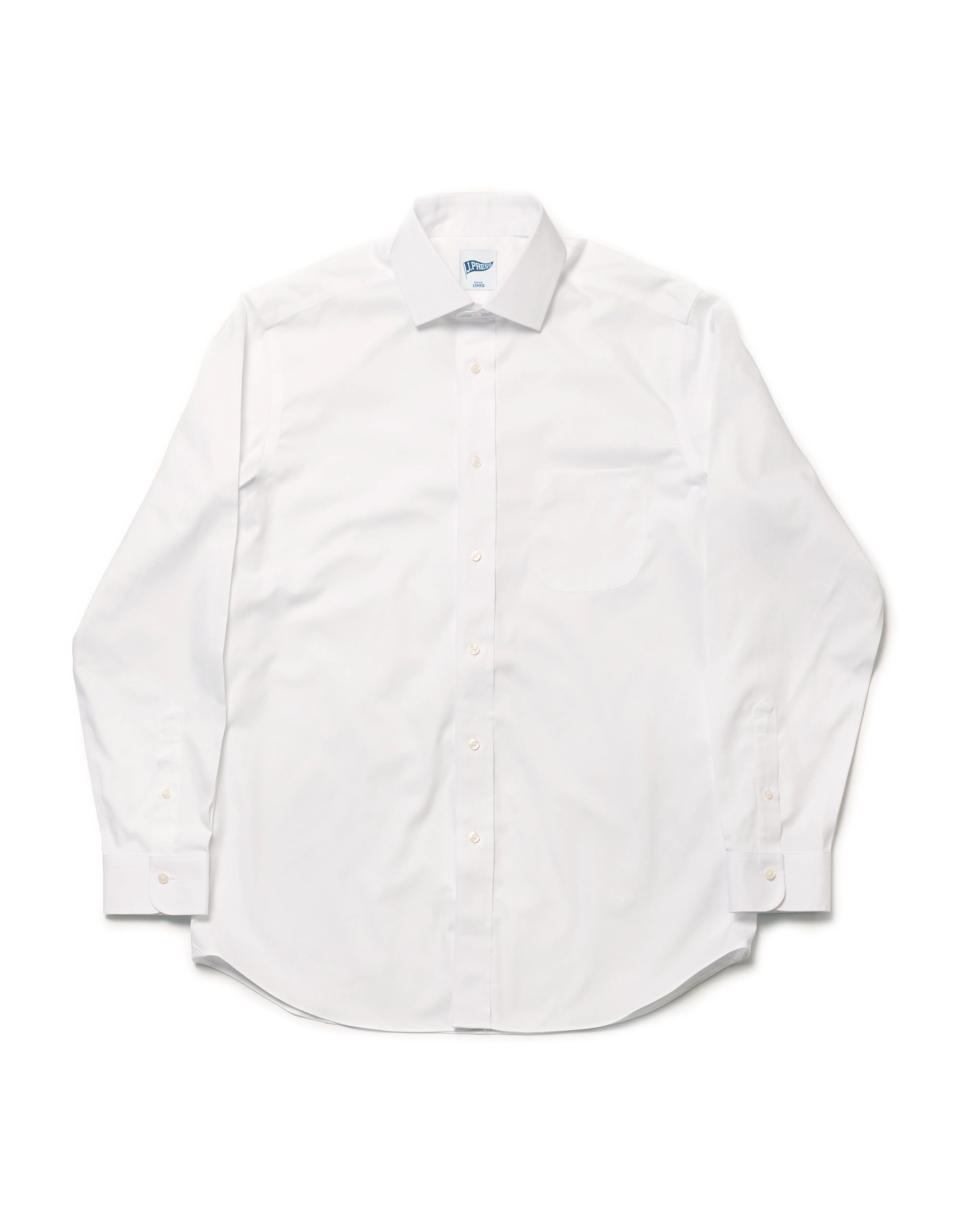 TRIM FIT PINPOINT OXFORD SPREAD COLLAR SHIRT sold by J. Press
