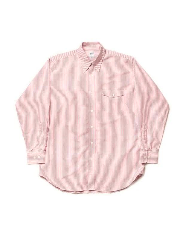 RED STRIPE ZEPHYR OXFORD SHIRT sold by J. Press