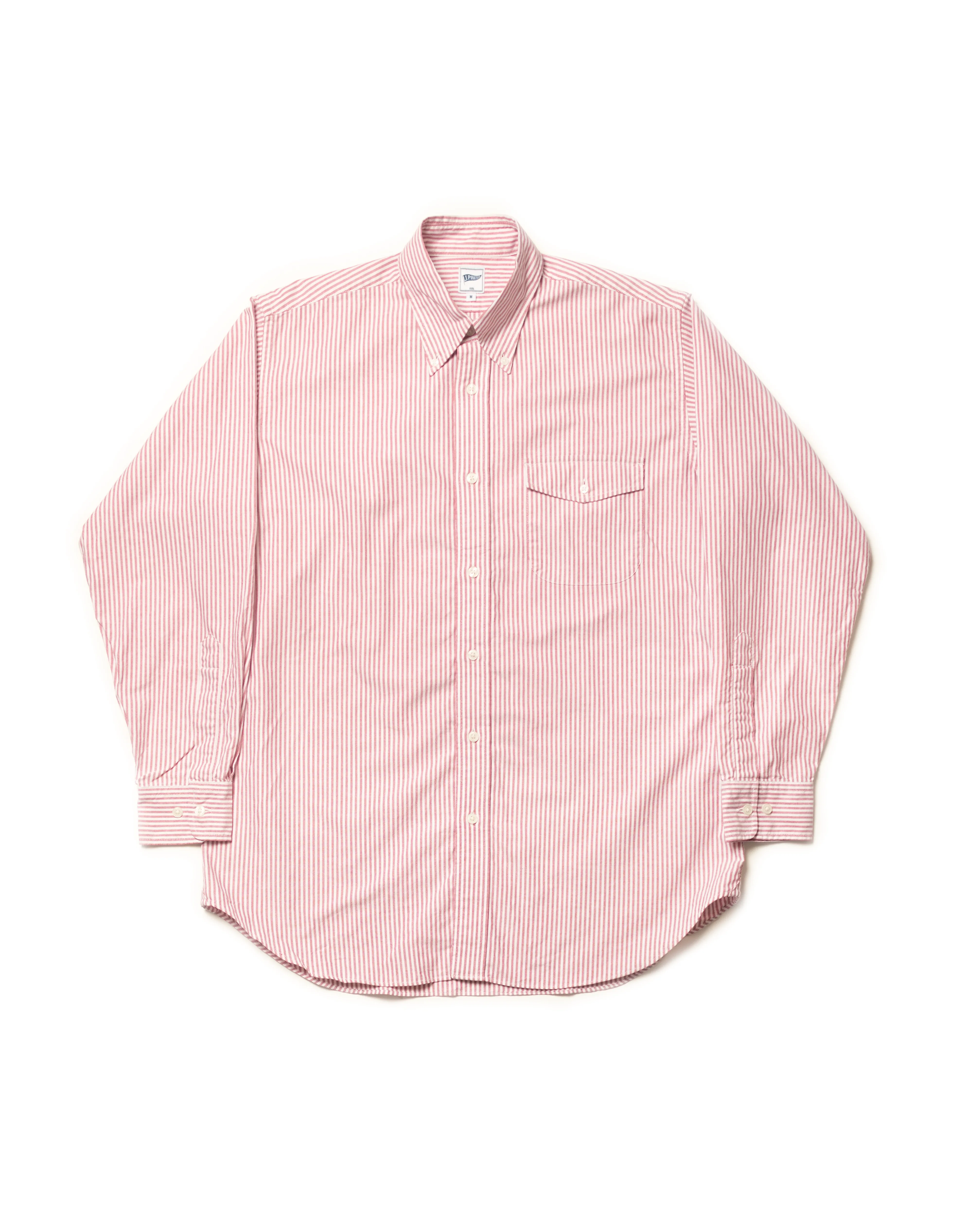 RED STRIPE ZEPHYR OXFORD SHIRT sold by J. Press