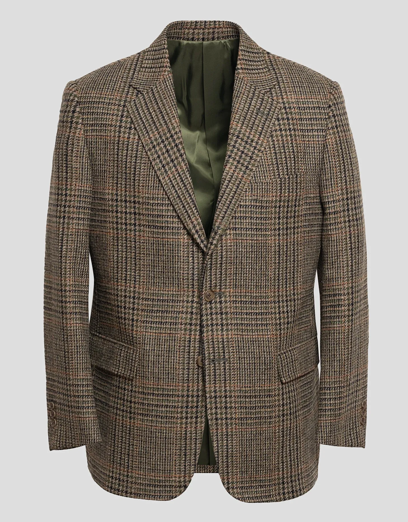 OLIVE JUMBO PLAID SPORT COAT sold by J. Press