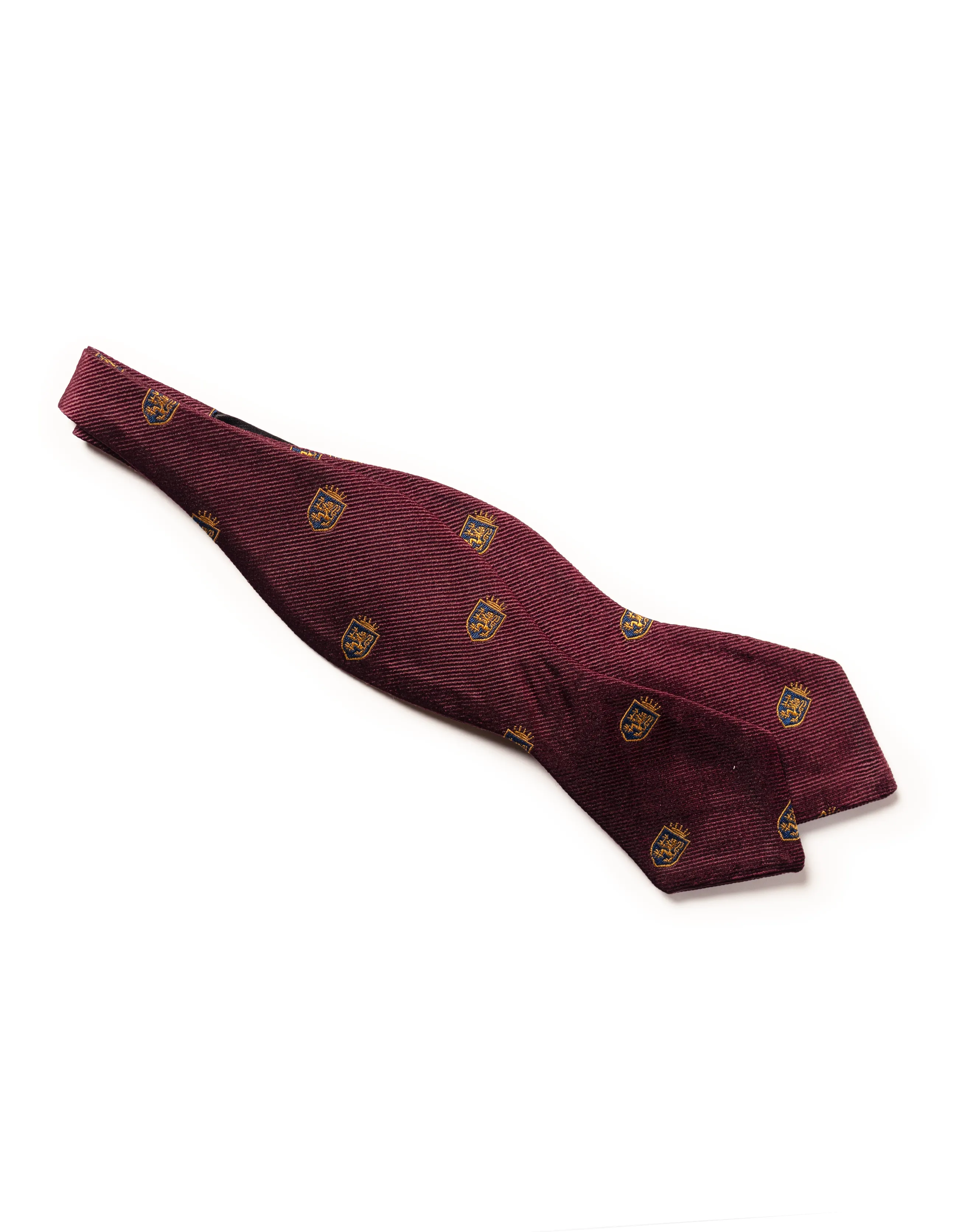 BURGUNDY CREST BOW TIE sold by J. Press