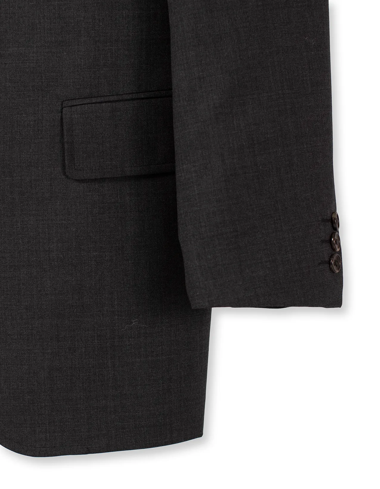 Solid Charcoal Merino Wool Suit - Trim Fit sold by J. Press product image thumbnail 3