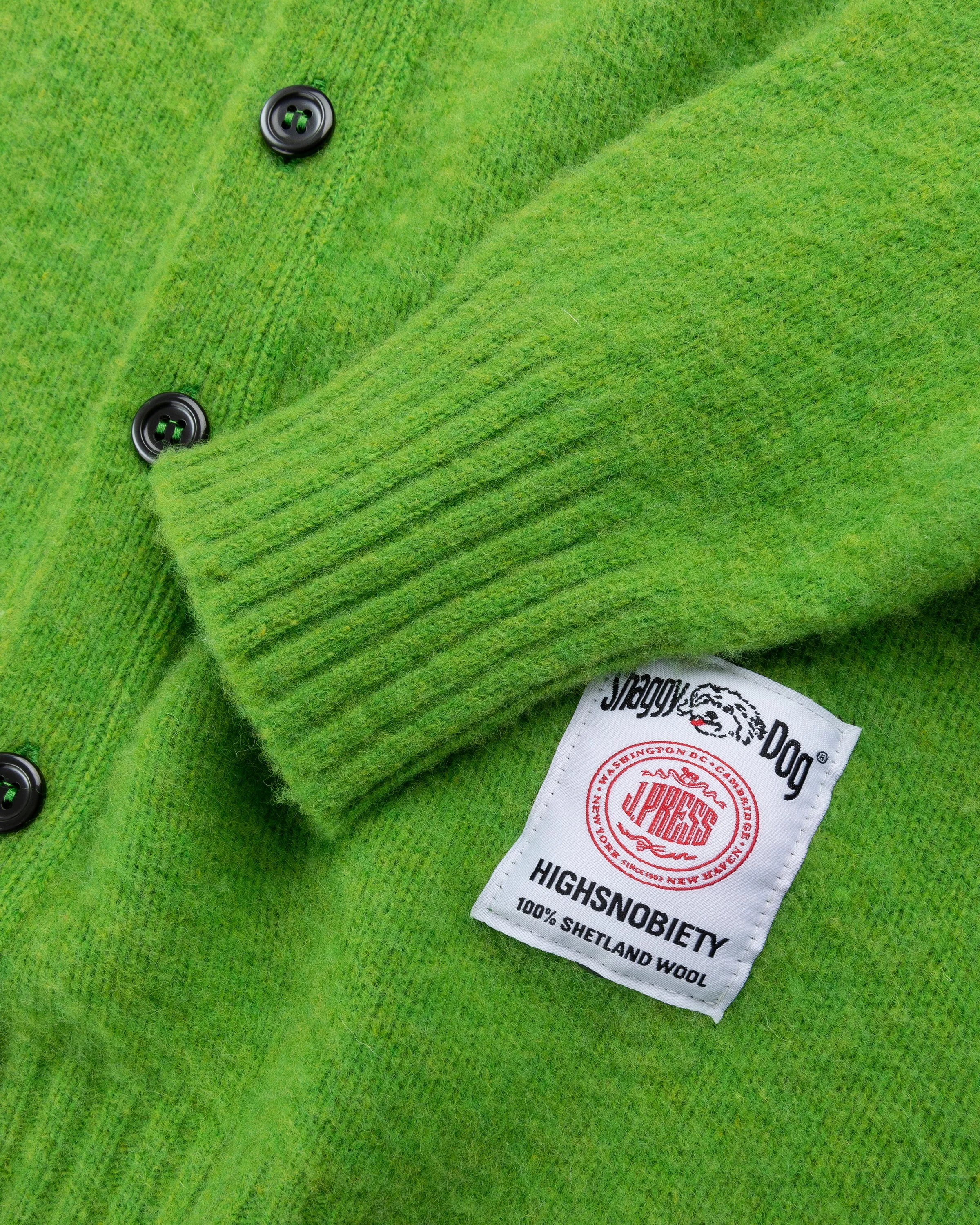 J. PRESS X HIGHSNOBIETY SHAGGY DOG CARDIGAN - GREEN sold by J. Press product image thumbnail 5