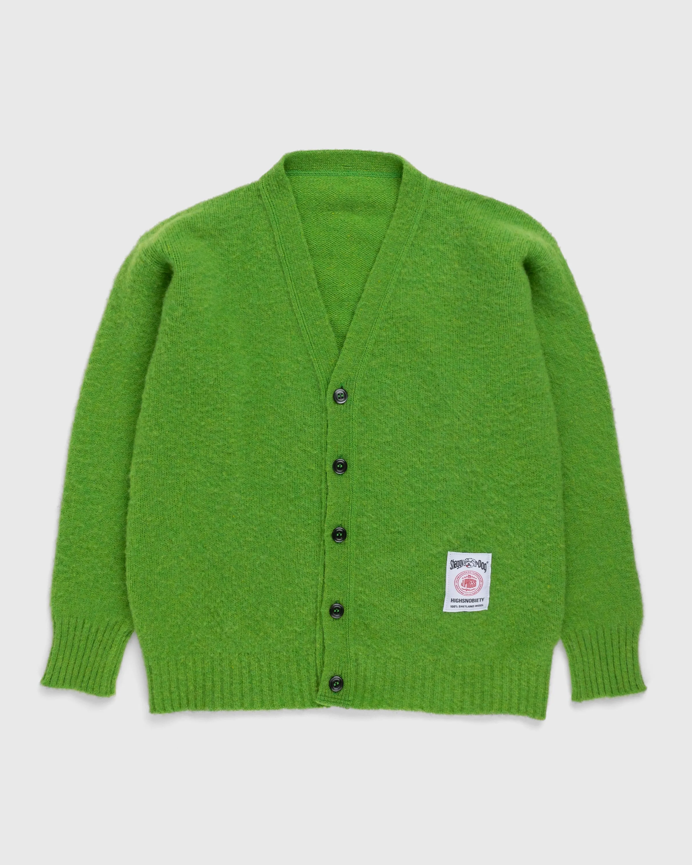J. PRESS X HIGHSNOBIETY SHAGGY DOG CARDIGAN - GREEN sold by J. Press
