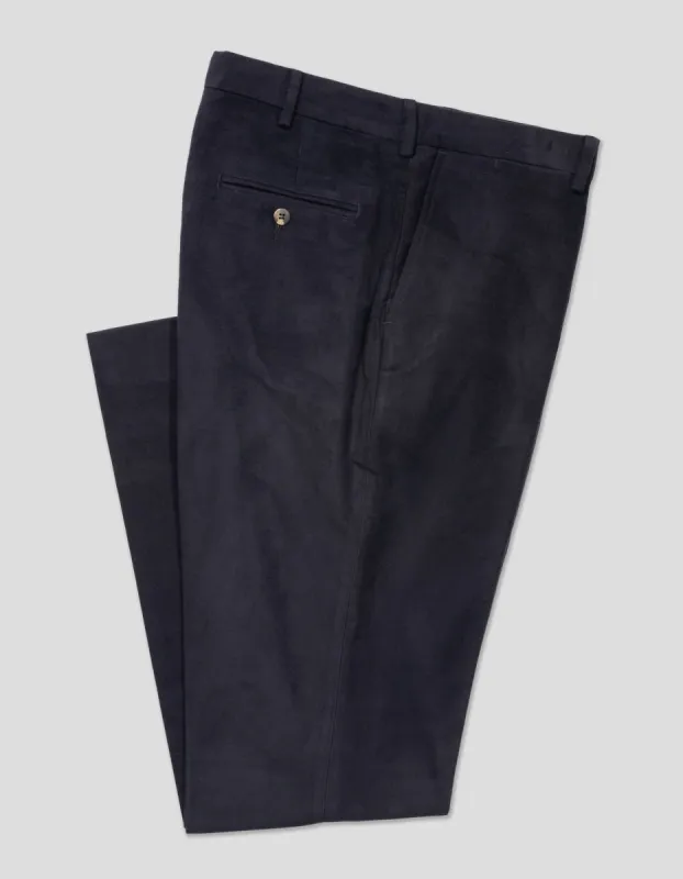 MOLESKIN PANTS - NAVY sold by J. Press