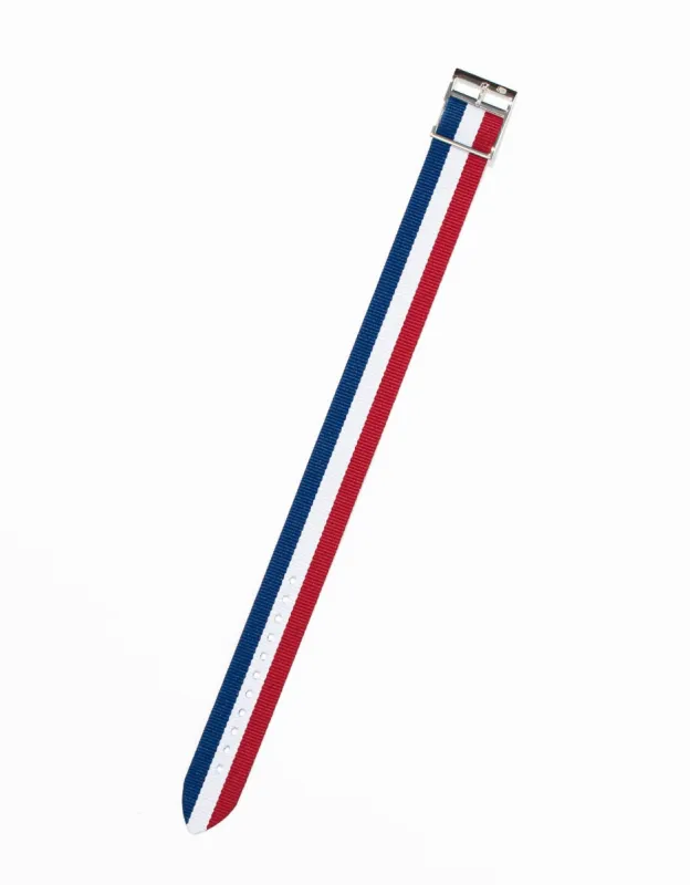 20MM WATCHBAND RED/WHITE/BLUE sold by J. Press