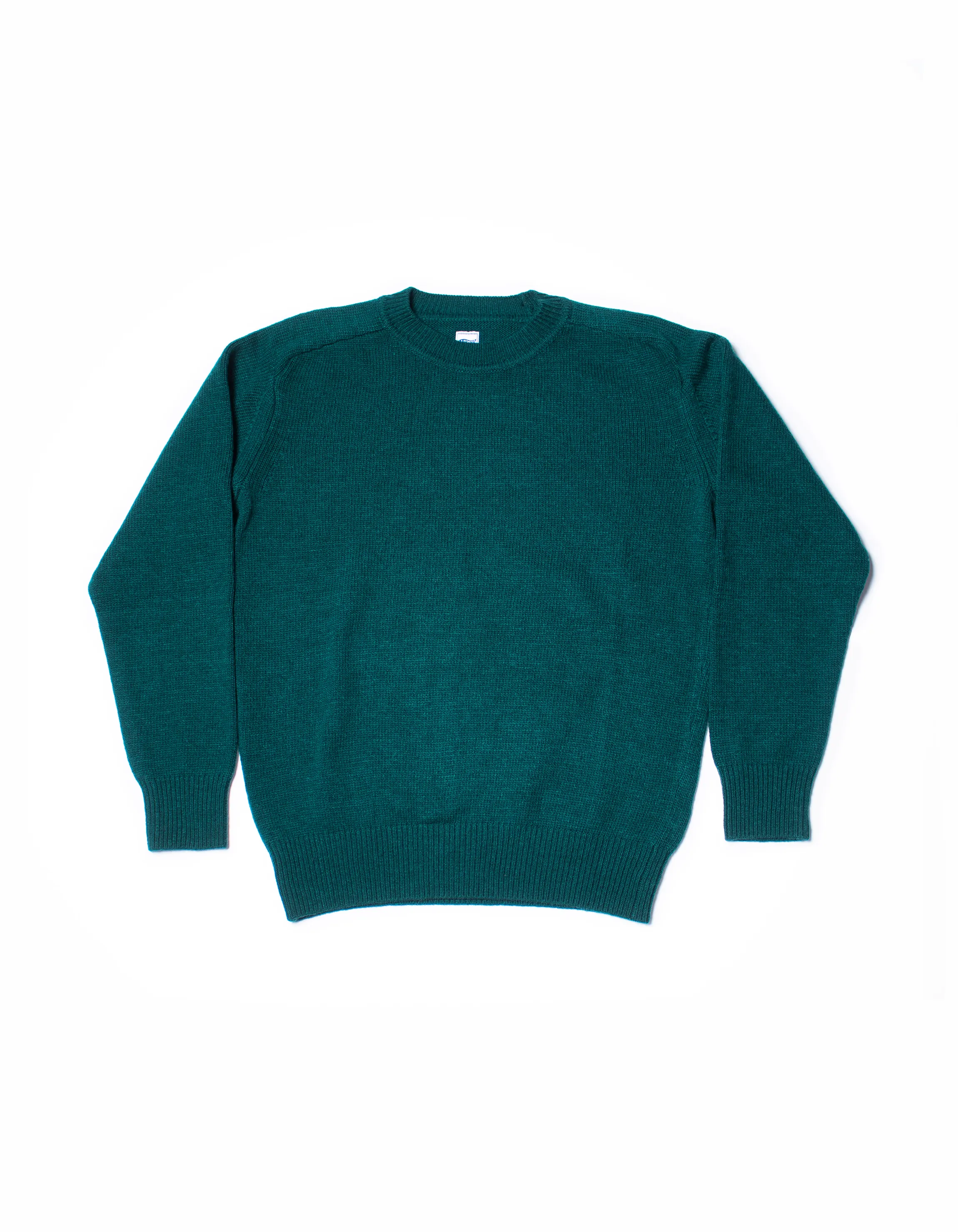Green Wool Crewneck Sweater - Trim Fit sold by J. Press
