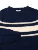 SHAGGY DOG SWEATER BLUE CHEST STRIPE - TRIM FIT sold by J. Press
