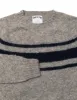 SHAGGY DOG SWEATER GREY CHEST STRIPE - TRIM FIT sold by J. Press