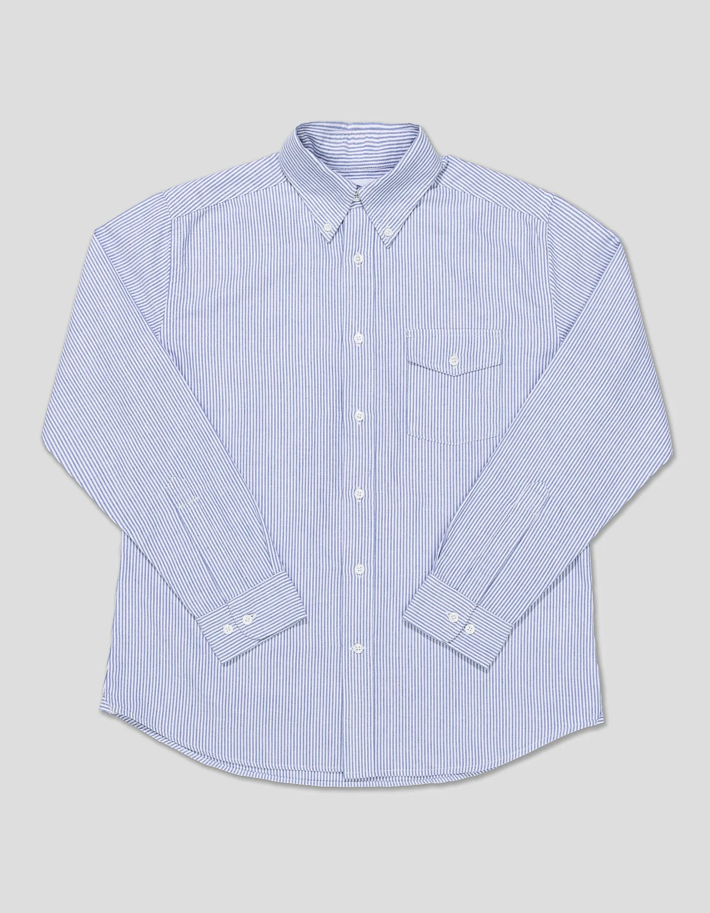 Enzyme-Wash Oxford Striped Shirt - Flap Pocket sold by J. Press